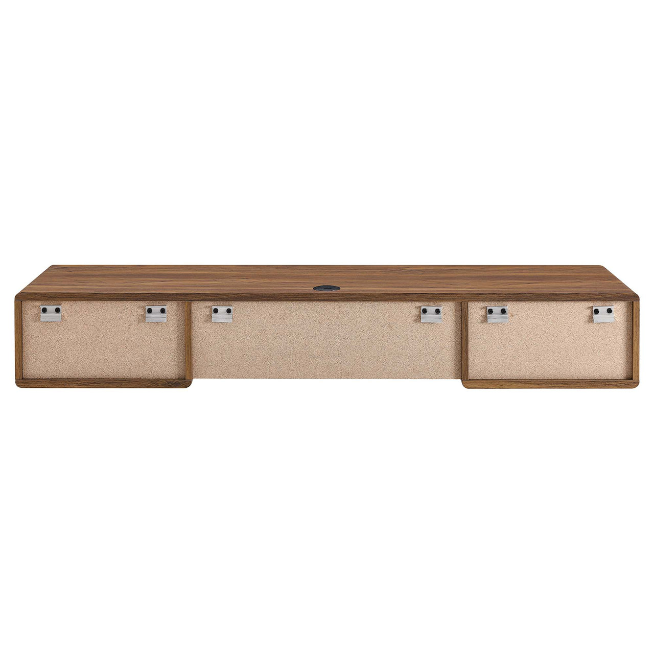 Erisen Floating Desk, Walnut & White
