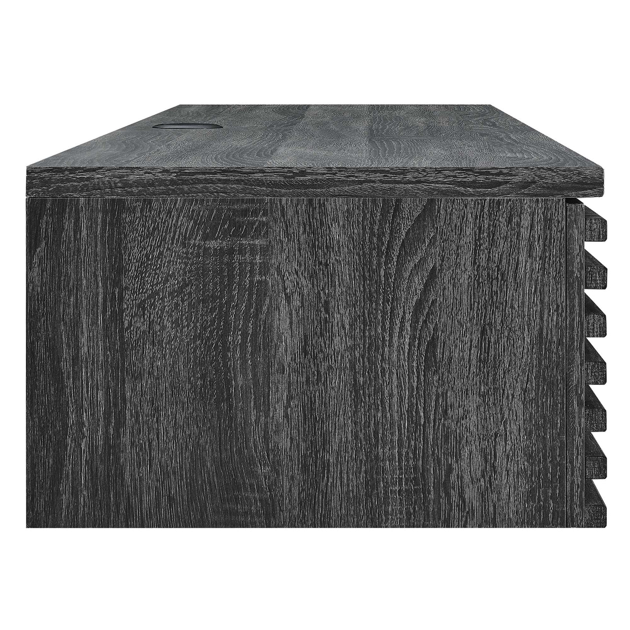 Ventra Wall Mount Wood Office Desk, Charcoal