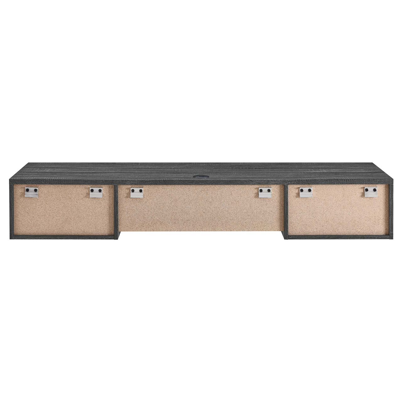 Ventra Wall Mount Wood Office Desk, Charcoal