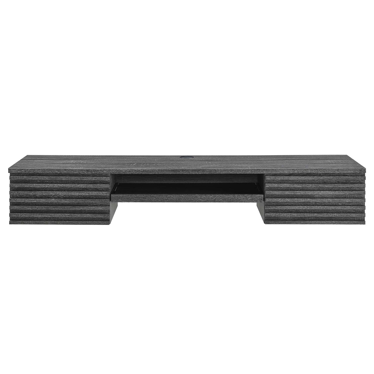 Ventra Wall Mount Wood Office Desk, Charcoal
