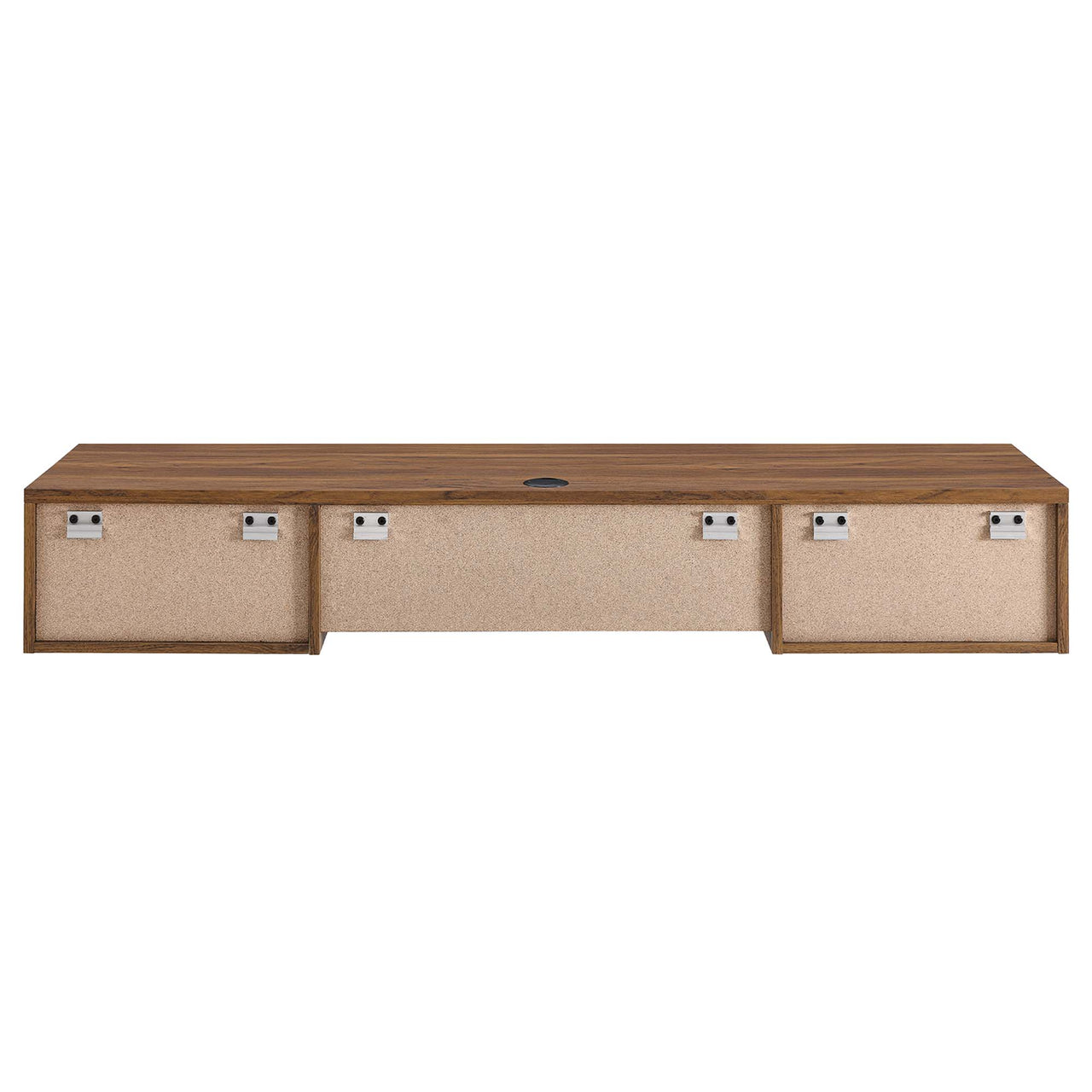 Ventra Wall Mount Wood Office Desk, Walnut