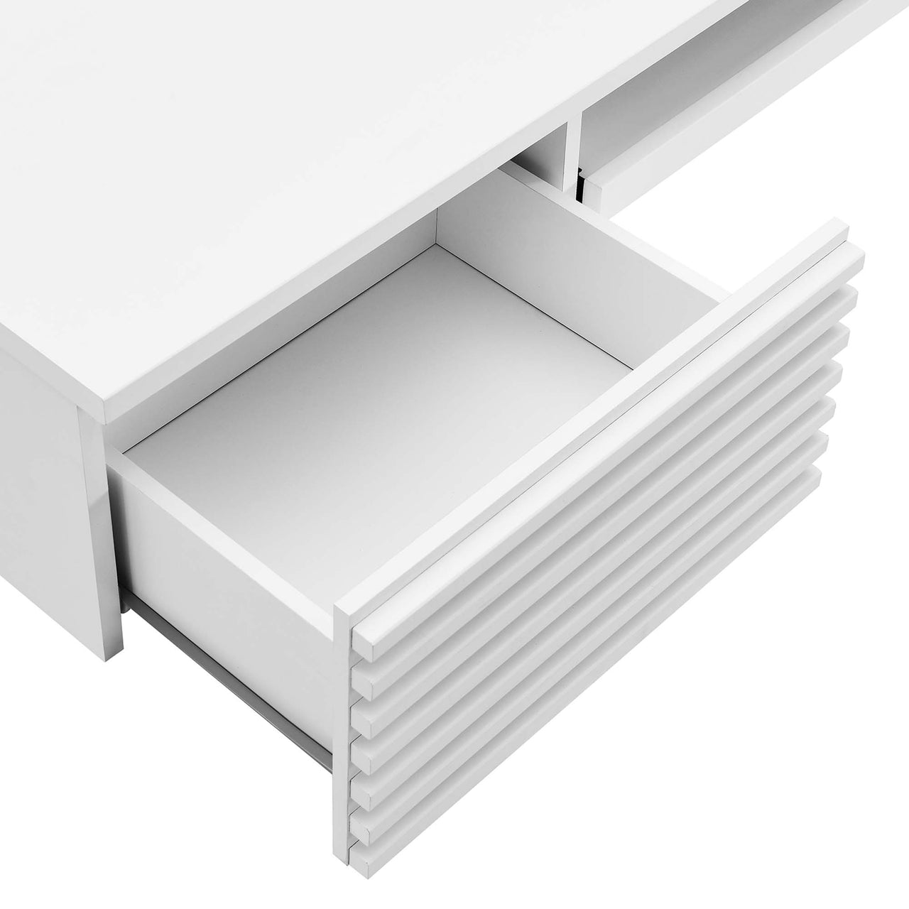 Ventra Wall Mount Wood Office Desk, White