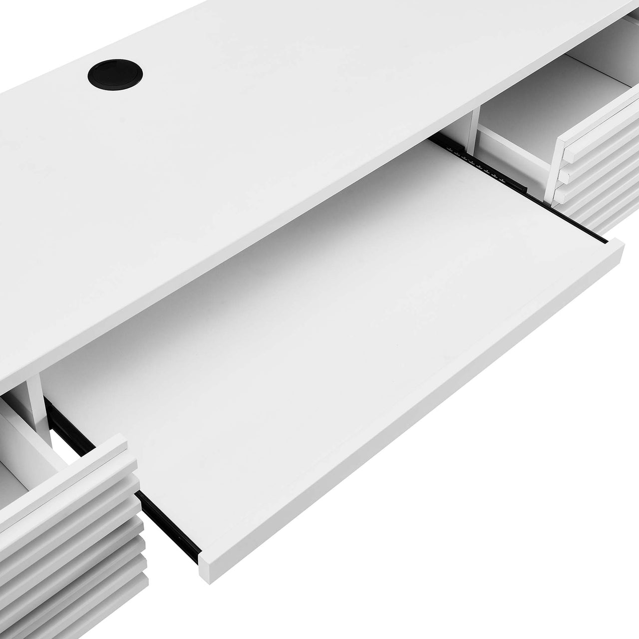Ventra Wall Mount Wood Office Desk, White