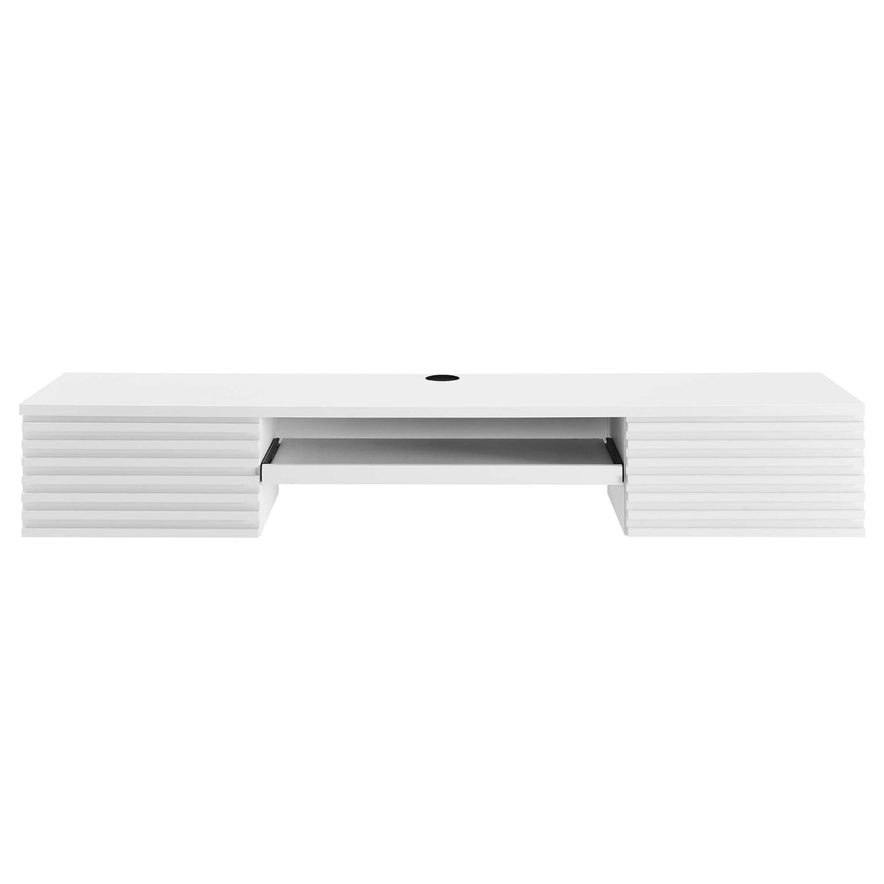 Ventra Wall Mount Wood Office Desk, White