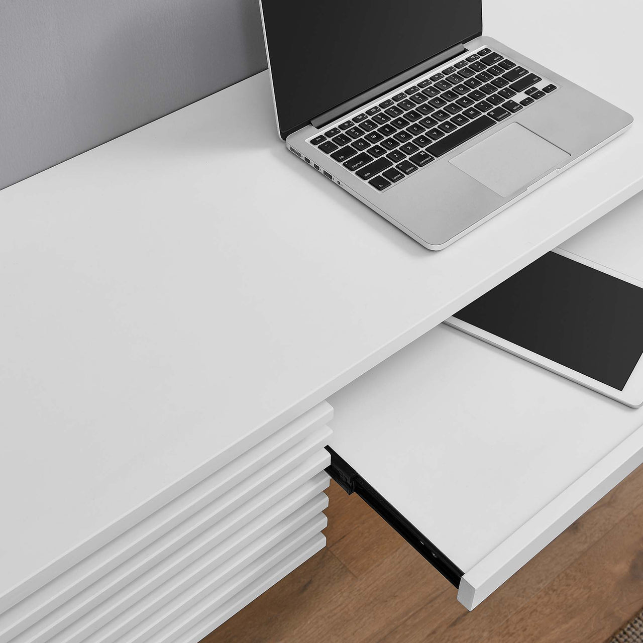 Ventra Wall Mount Wood Office Desk, White