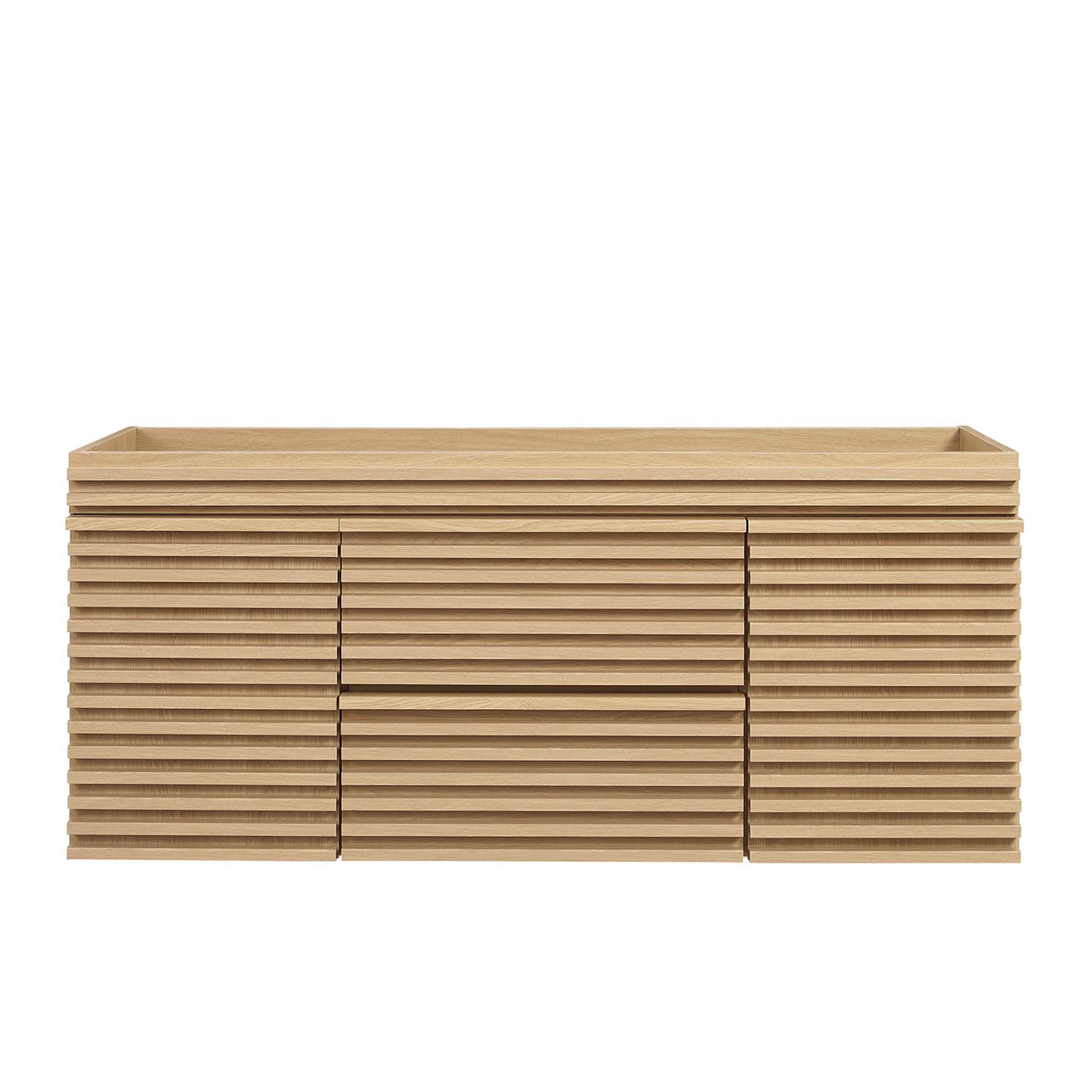 Ventra Vanity Base with Storage (Single Sink Compatible), Extra Large, Oak