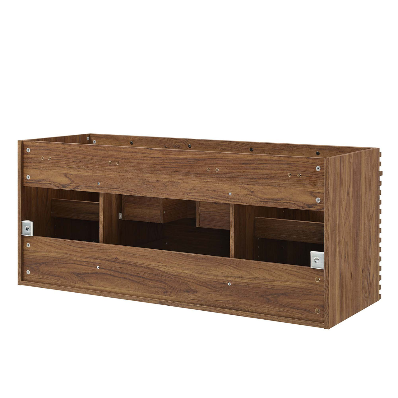 Ventra Vanity Base with Storage (Single Sink Compatible), Extra Large, Walnut