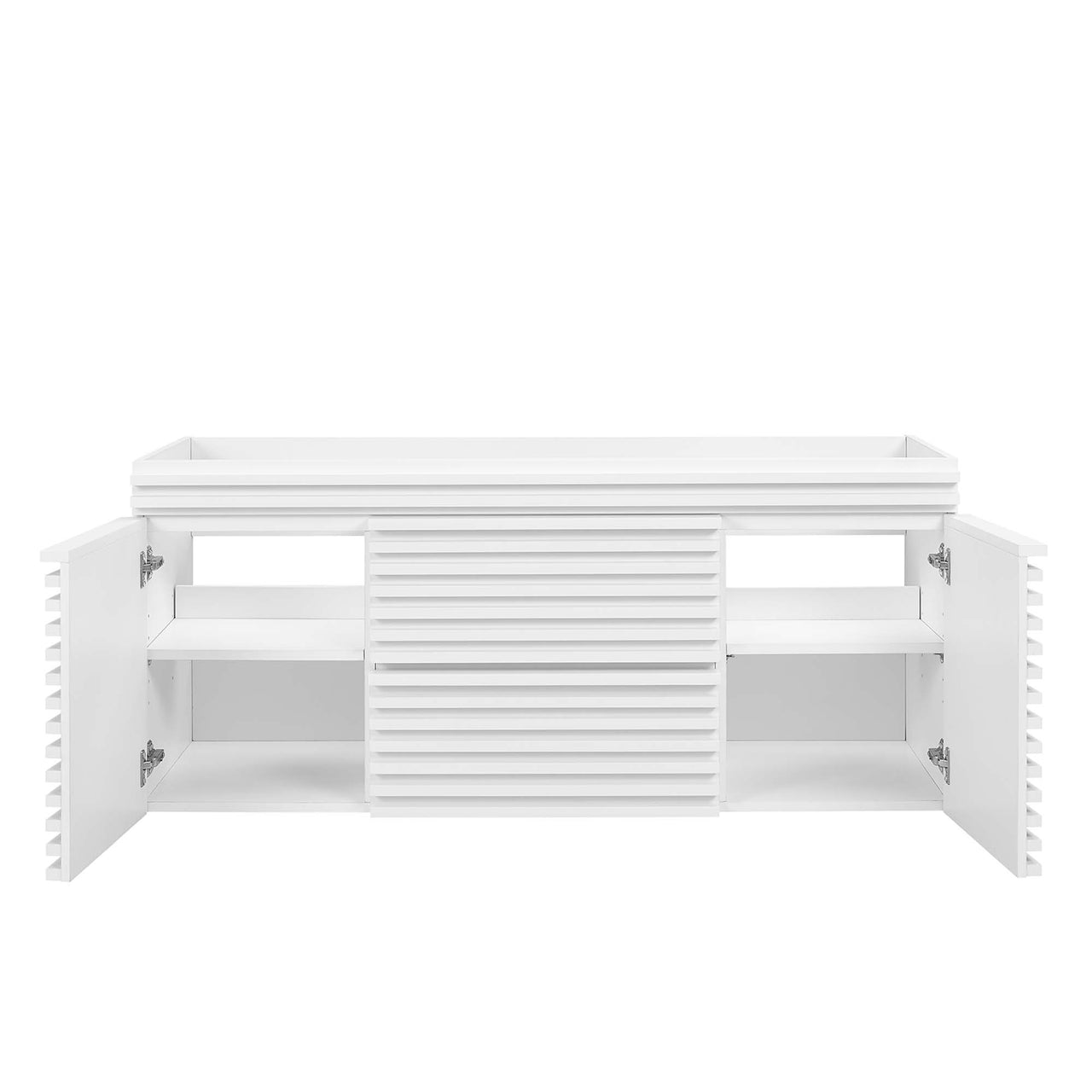 Ventra Vanity Base with Storage (Single Sink Compatible), Extra Large, White