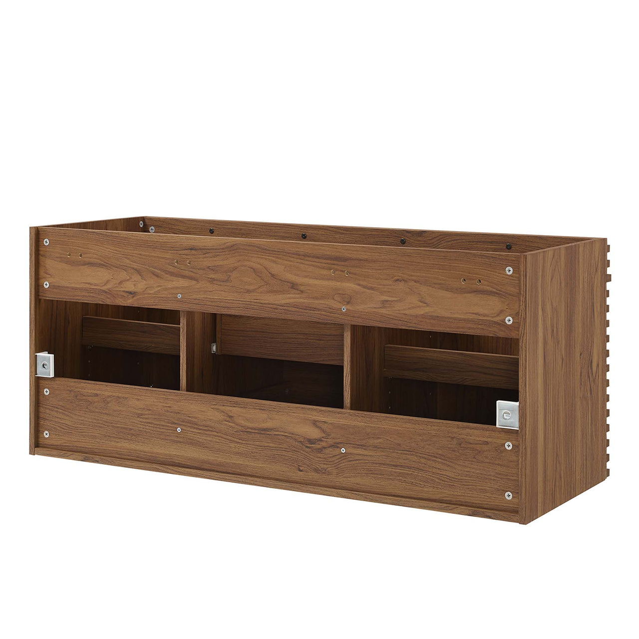 Ventra Vanity Base with Storage (Double Sink Compatible), Extra Large, Walnut