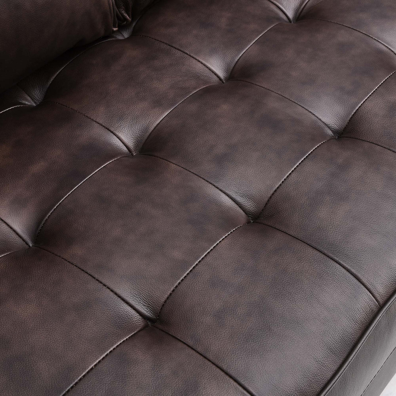 Bravien Leather Loveseat, Brown
