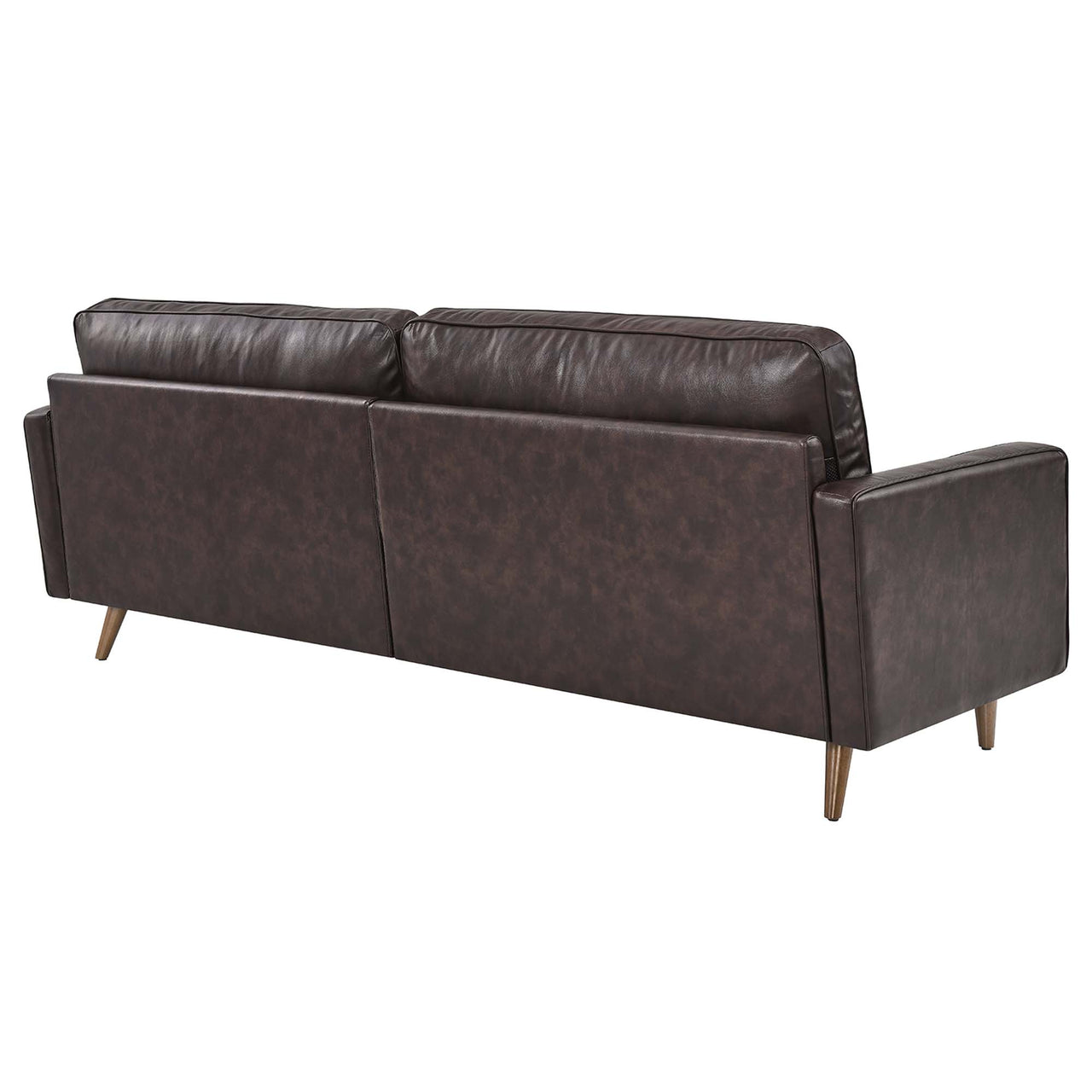Bravien Extra Wide Leather Sofa, Brown