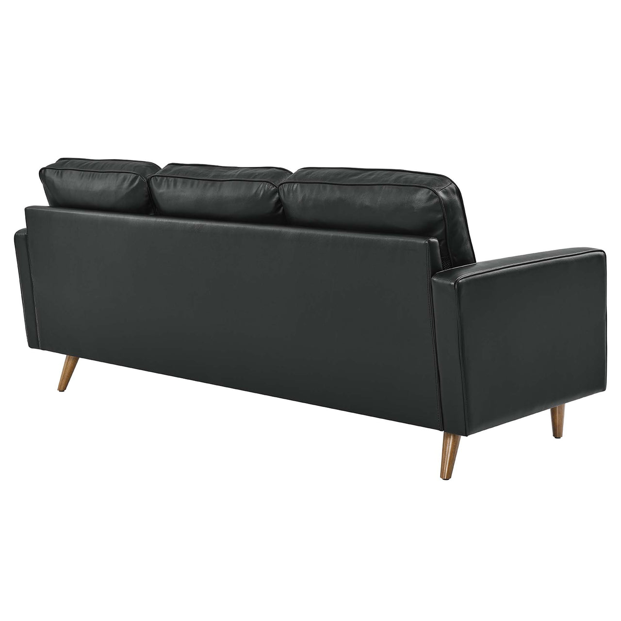 Bravien Leather Sectional, Black
