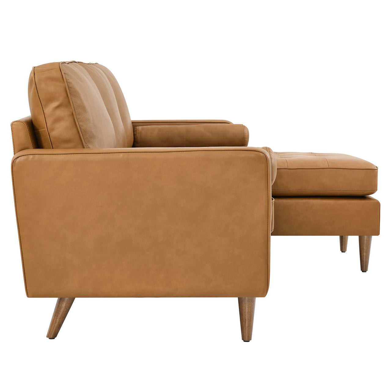 Bravien Leather Sectional, Tan