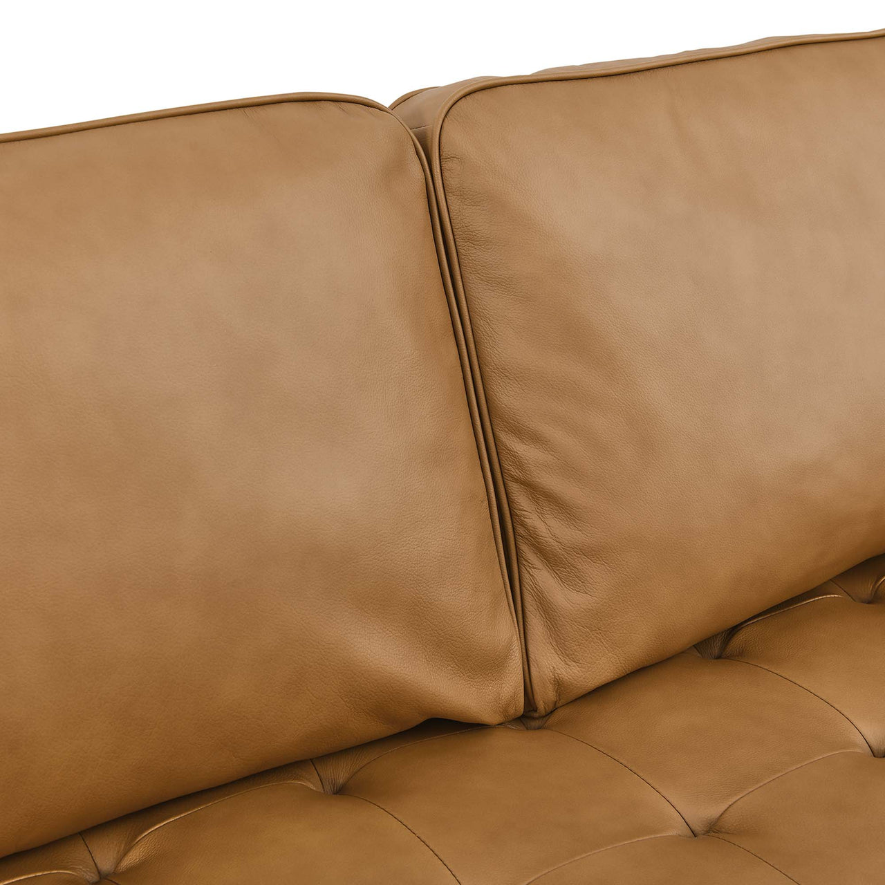 Bravien Extra Wide Leather Sectional, Tan