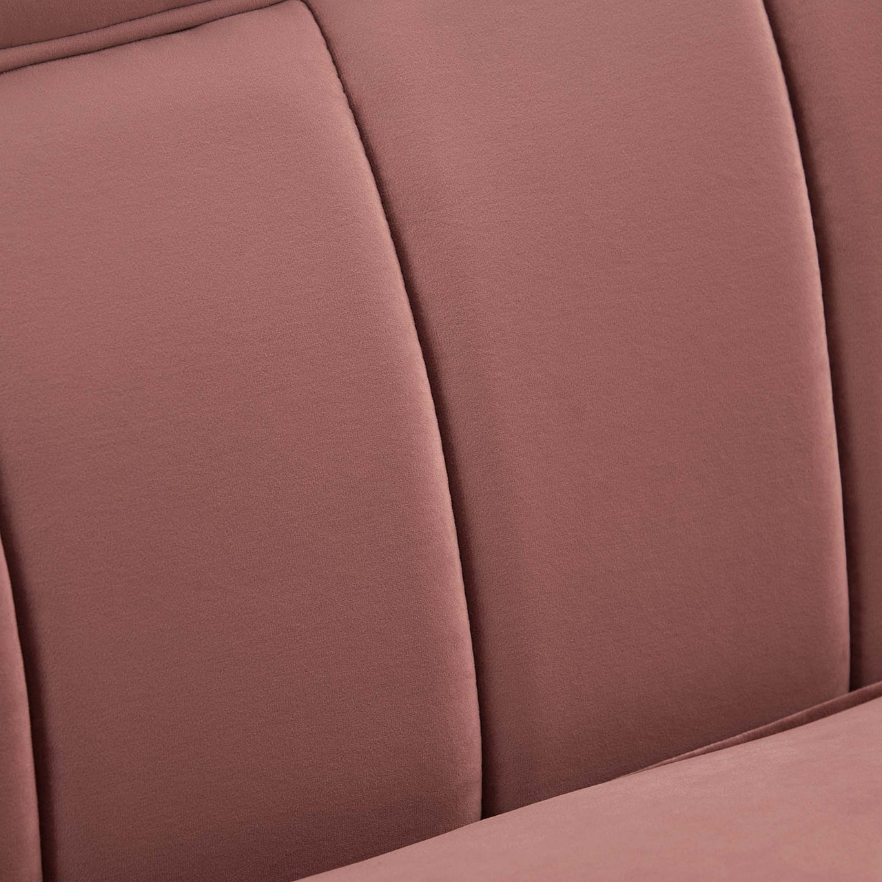 Jest Upholstered Velvet Sofa, Dusty Rose