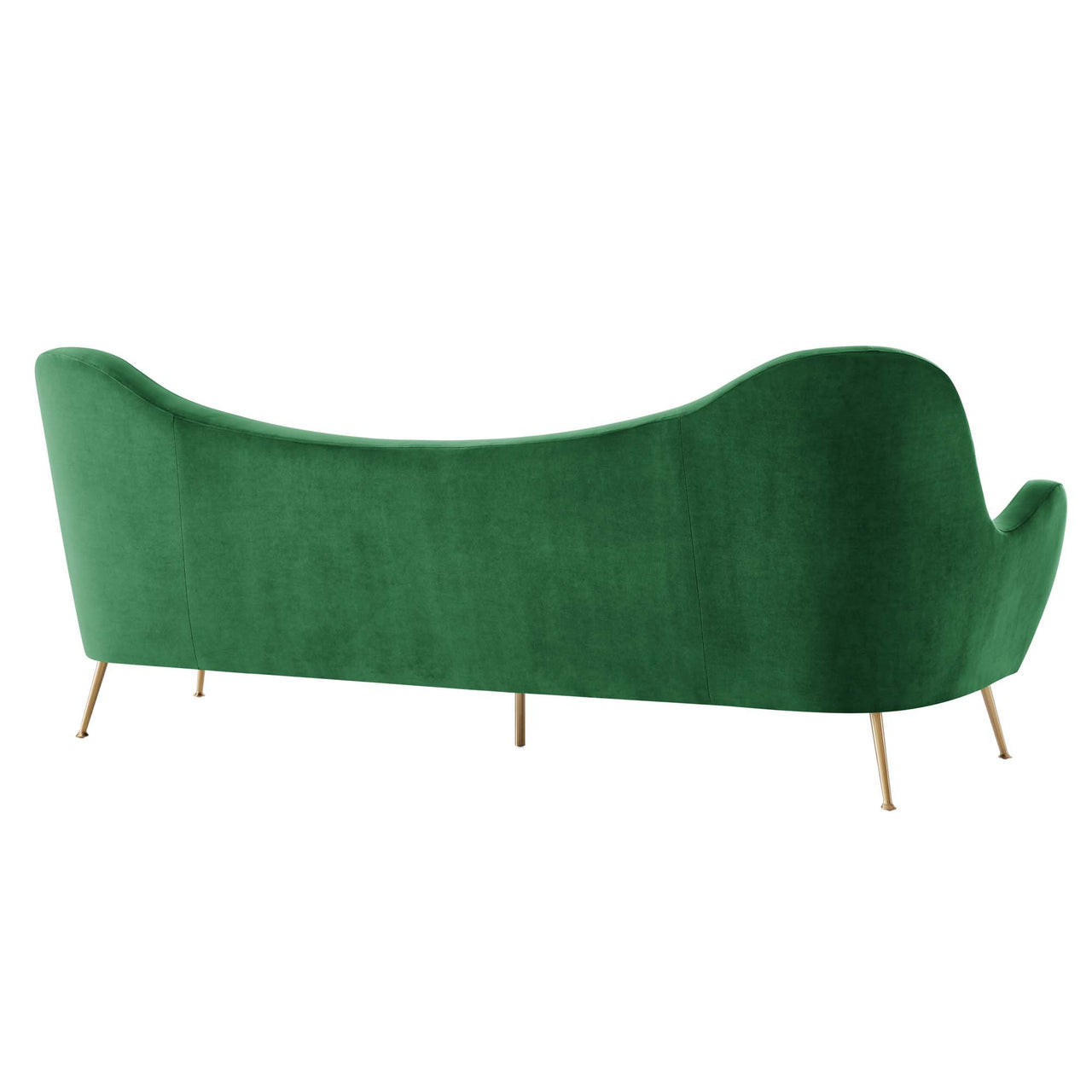 Jest Upholstered Velvet Sofa, Emerald