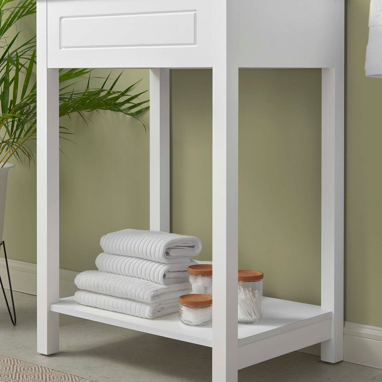 Altis Vanity Base with Storage, Small, White