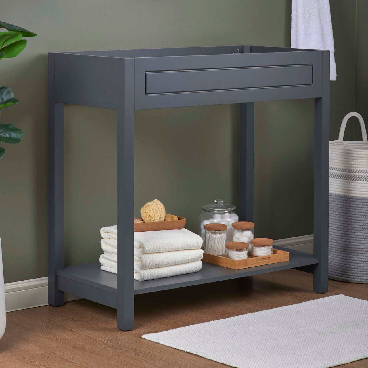 Altis Vanity Base with Storage, Large, Gray