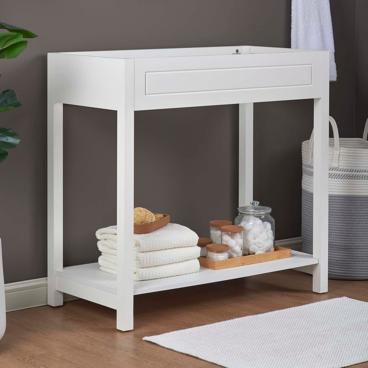 Altis Vanity Base with Storage, Large, White