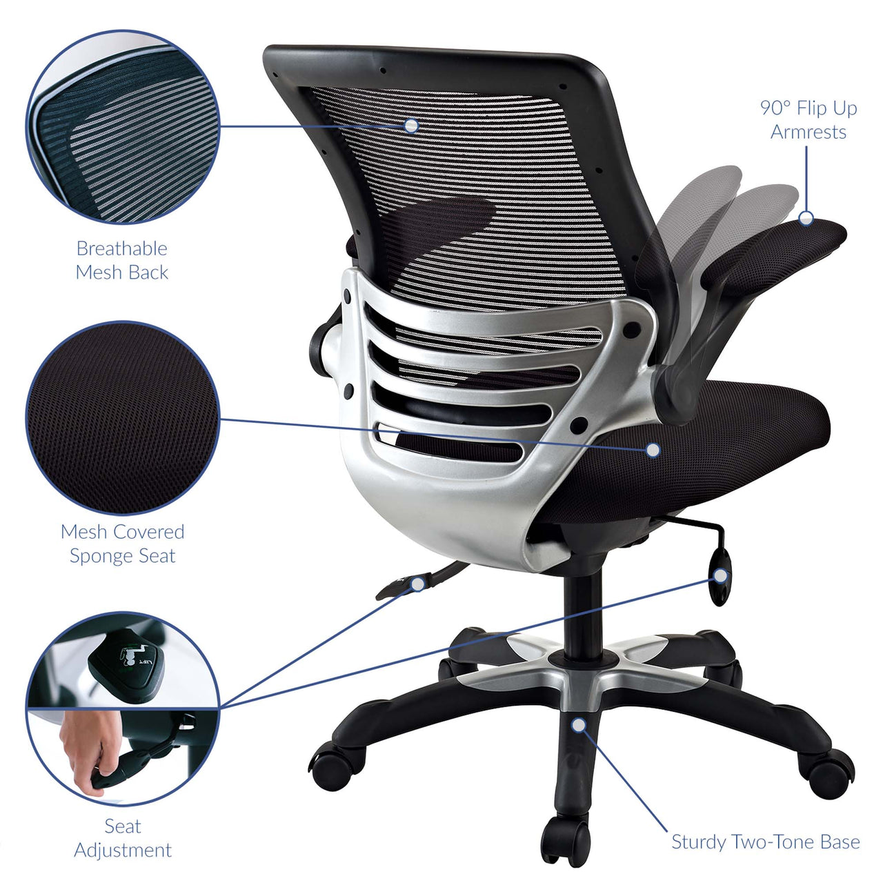 Elevon Office Chair, Black