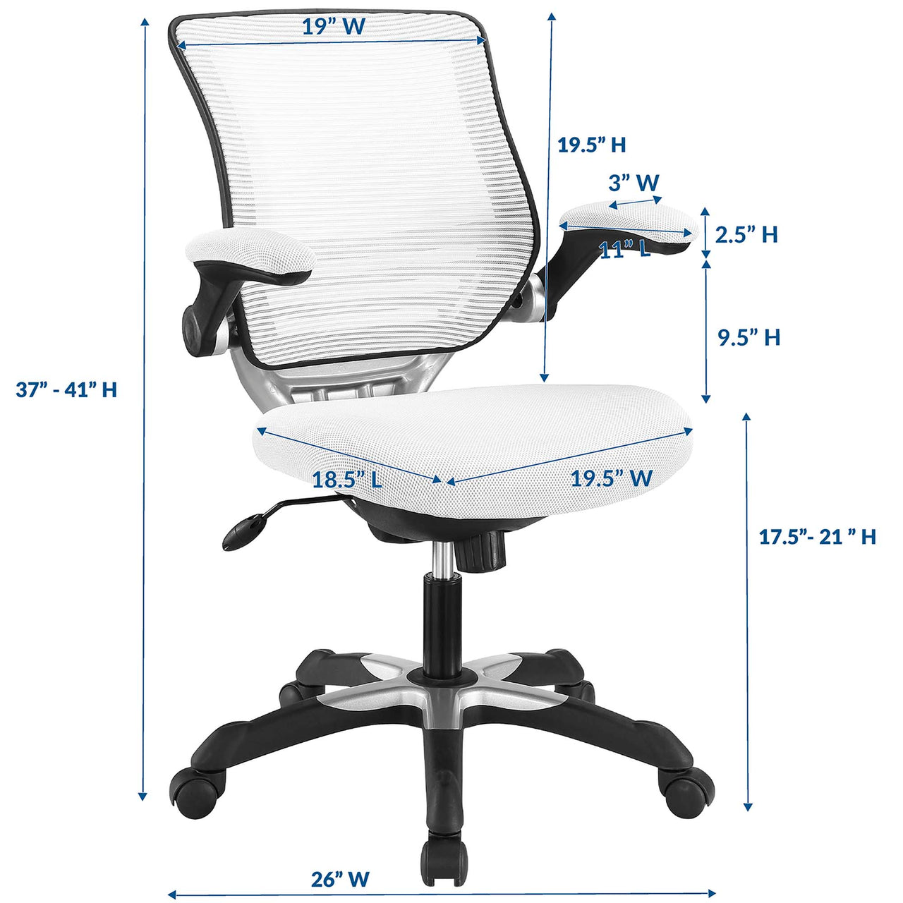 Elevon Office Chair, White