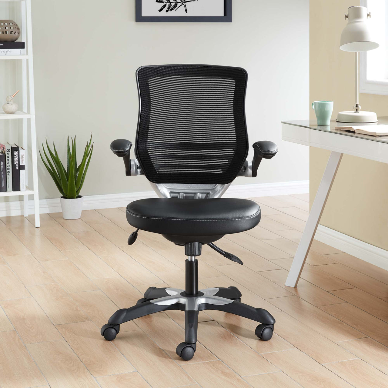 Elevon Eco-Leather Office Chair, Black