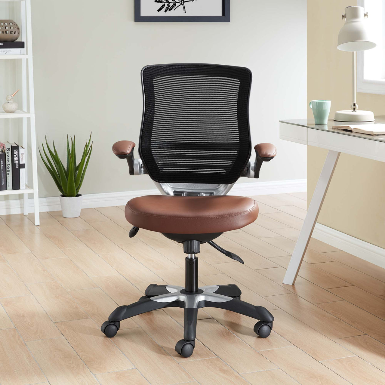 Elevon Eco-Leather Office Chair, Tan