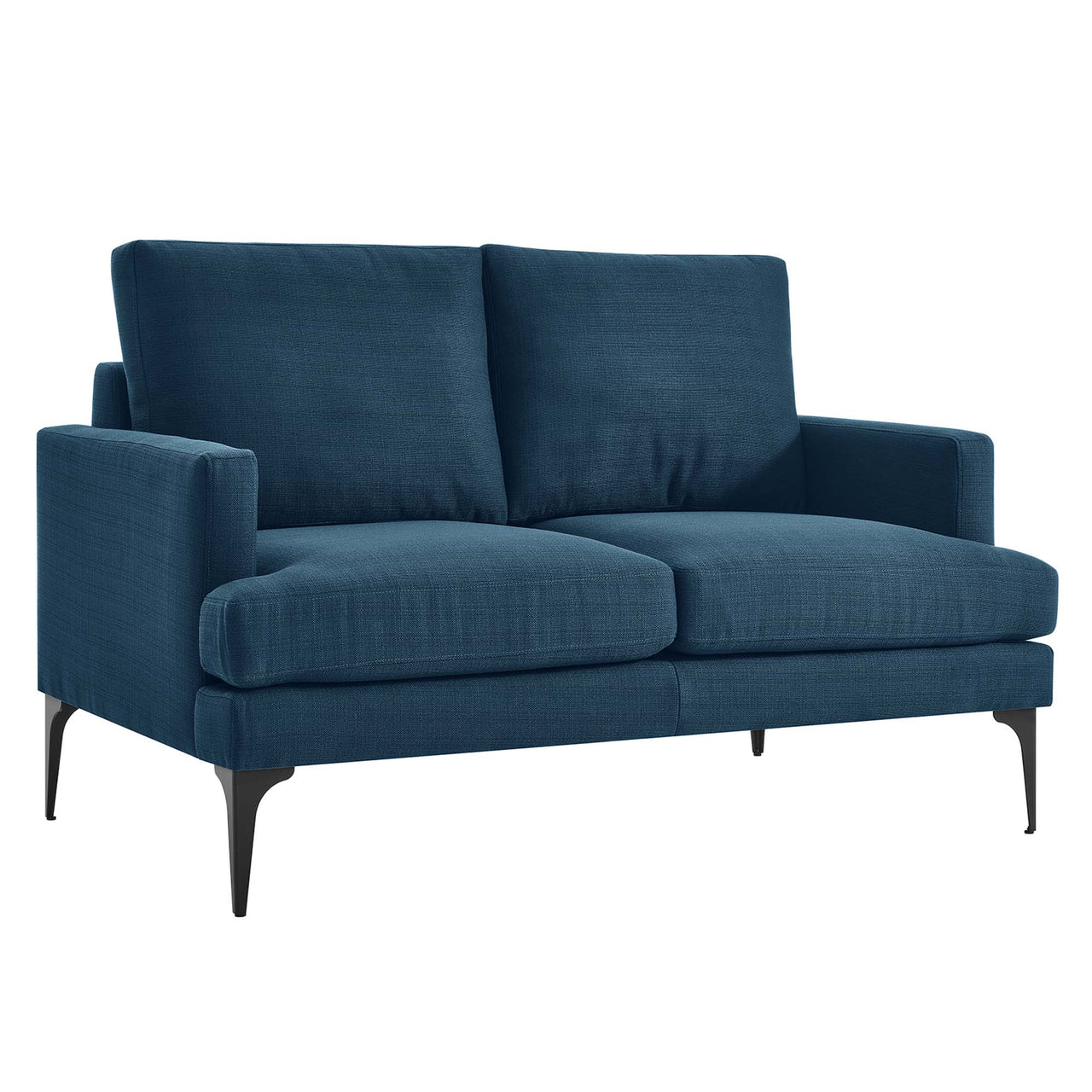 Sonnet Fabric Loveseat, Azure