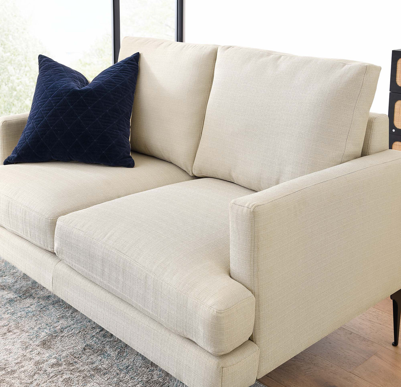 Sonnet Fabric Loveseat, Beige