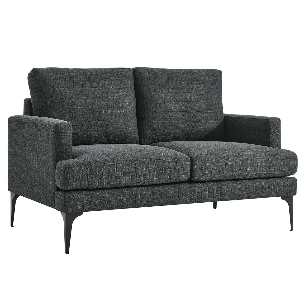 Sonnet Fabric Loveseat, Gray