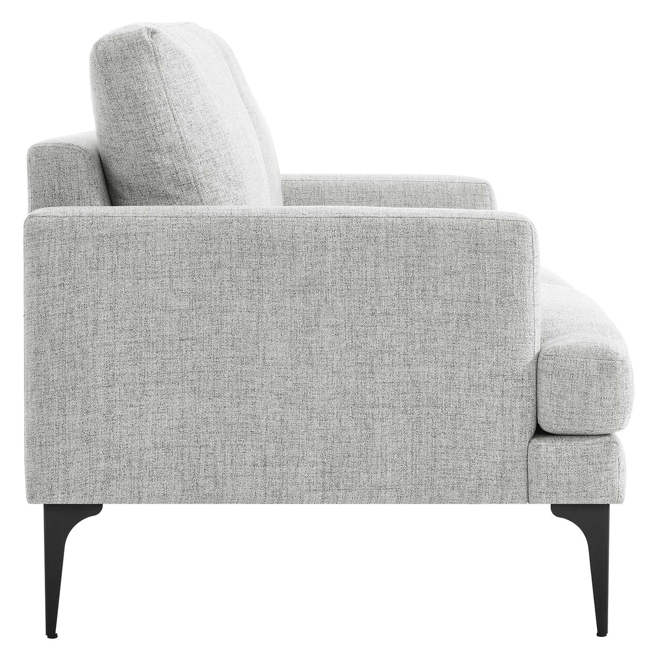 Sonnet Fabric Loveseat, Light Gray