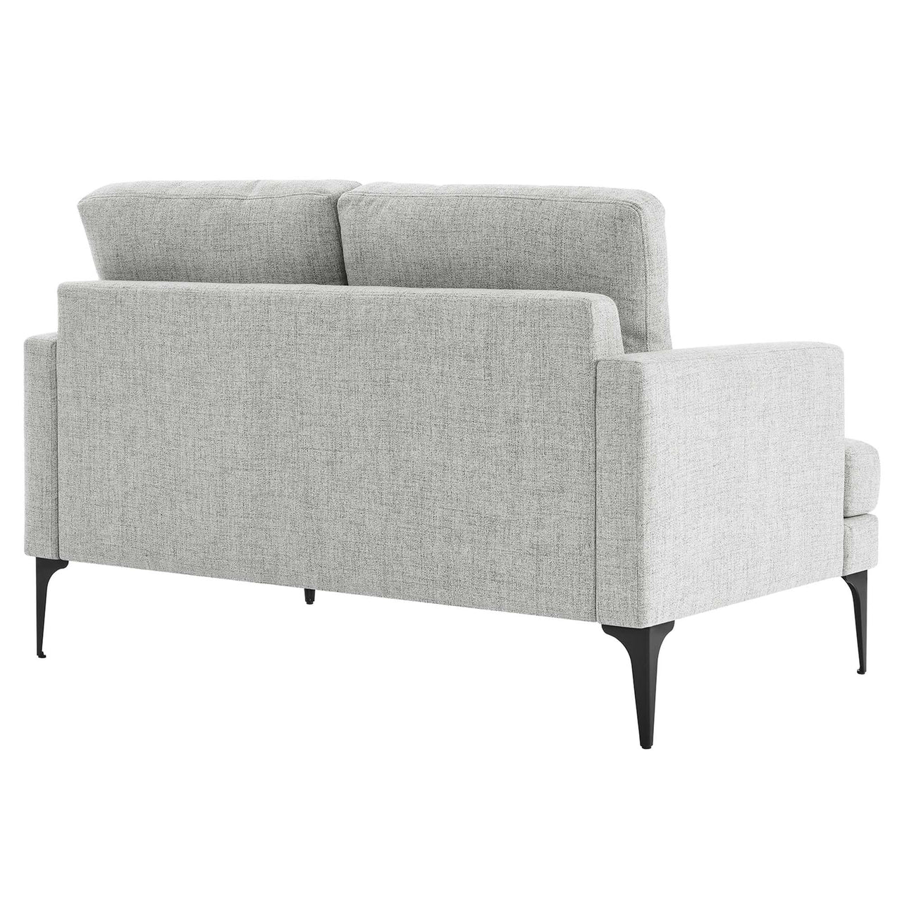 Sonnet Fabric Loveseat, Light Gray