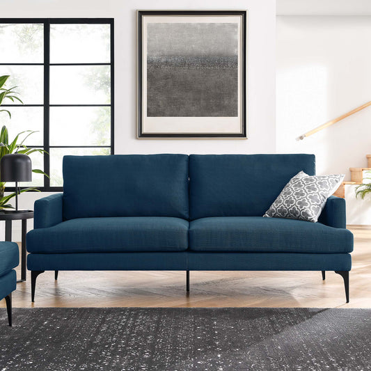 Sonnet Fabric Sofa, Azure