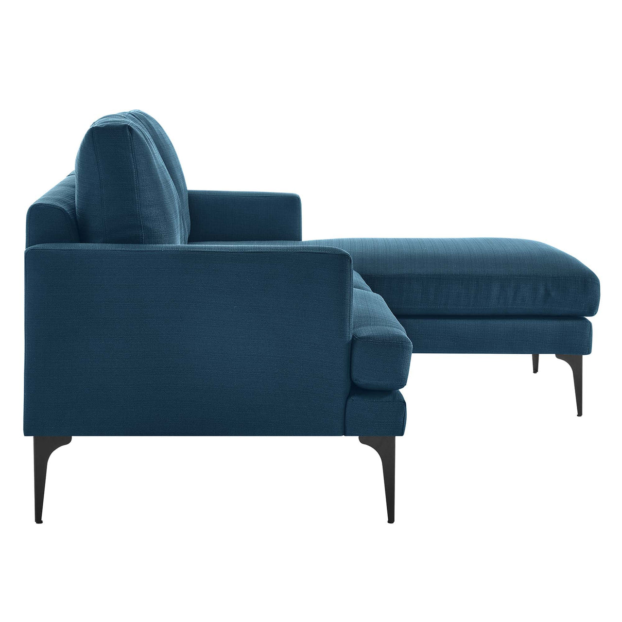 Sonnet Right-Facing Fabric Sectional, Azure