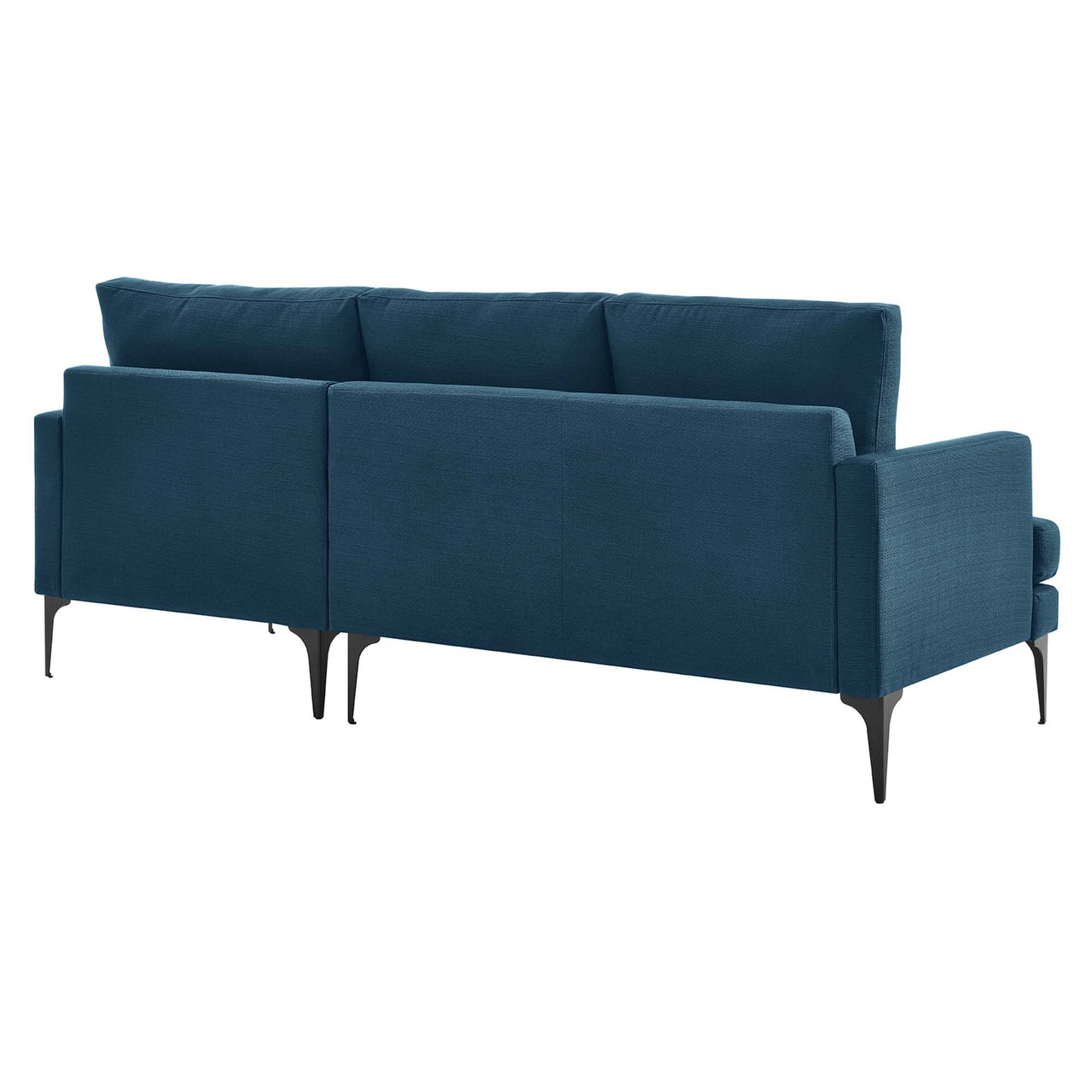 Sonnet Right-Facing Fabric Sectional, Azure