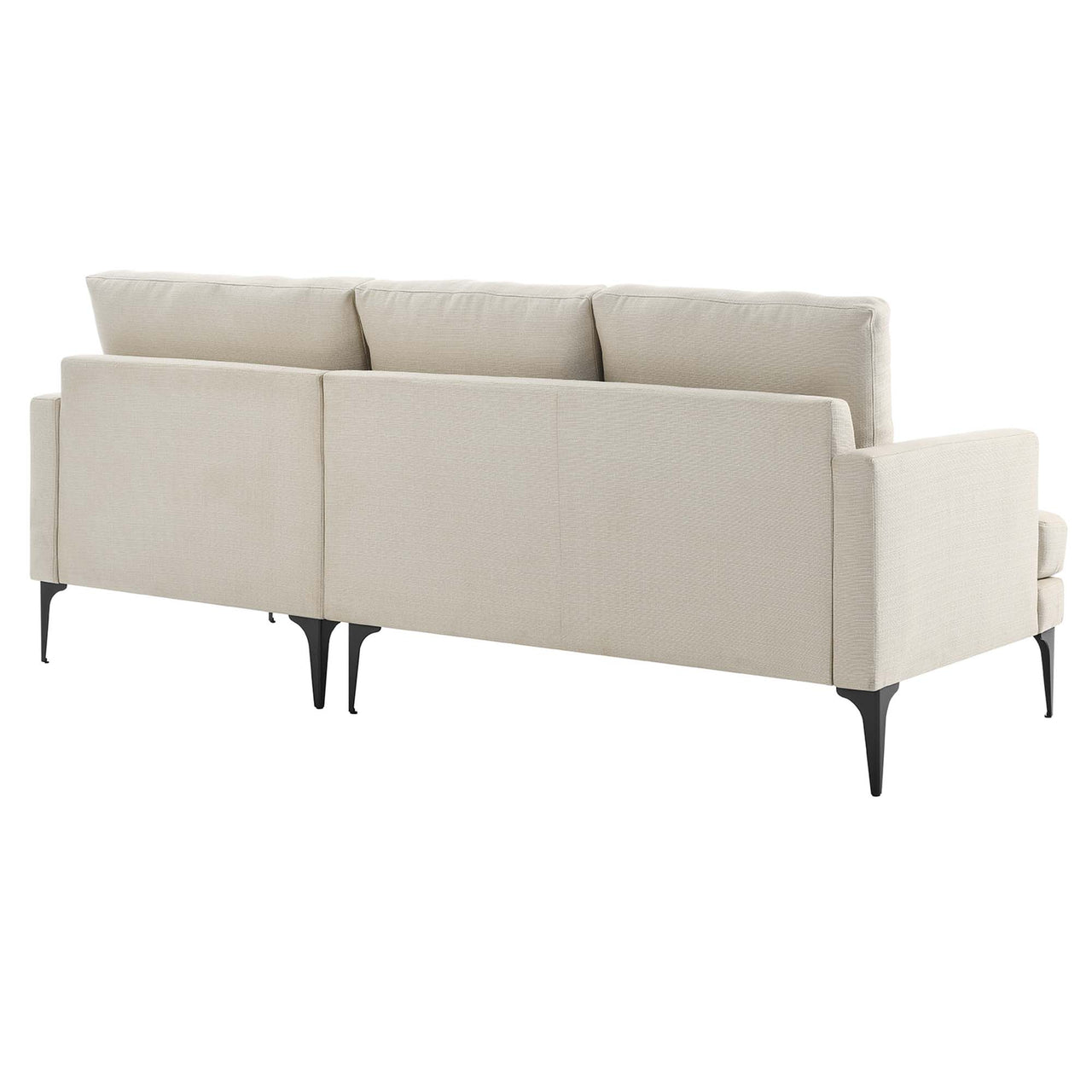 Sonnet Right-Facing Fabric Sectional, Beige