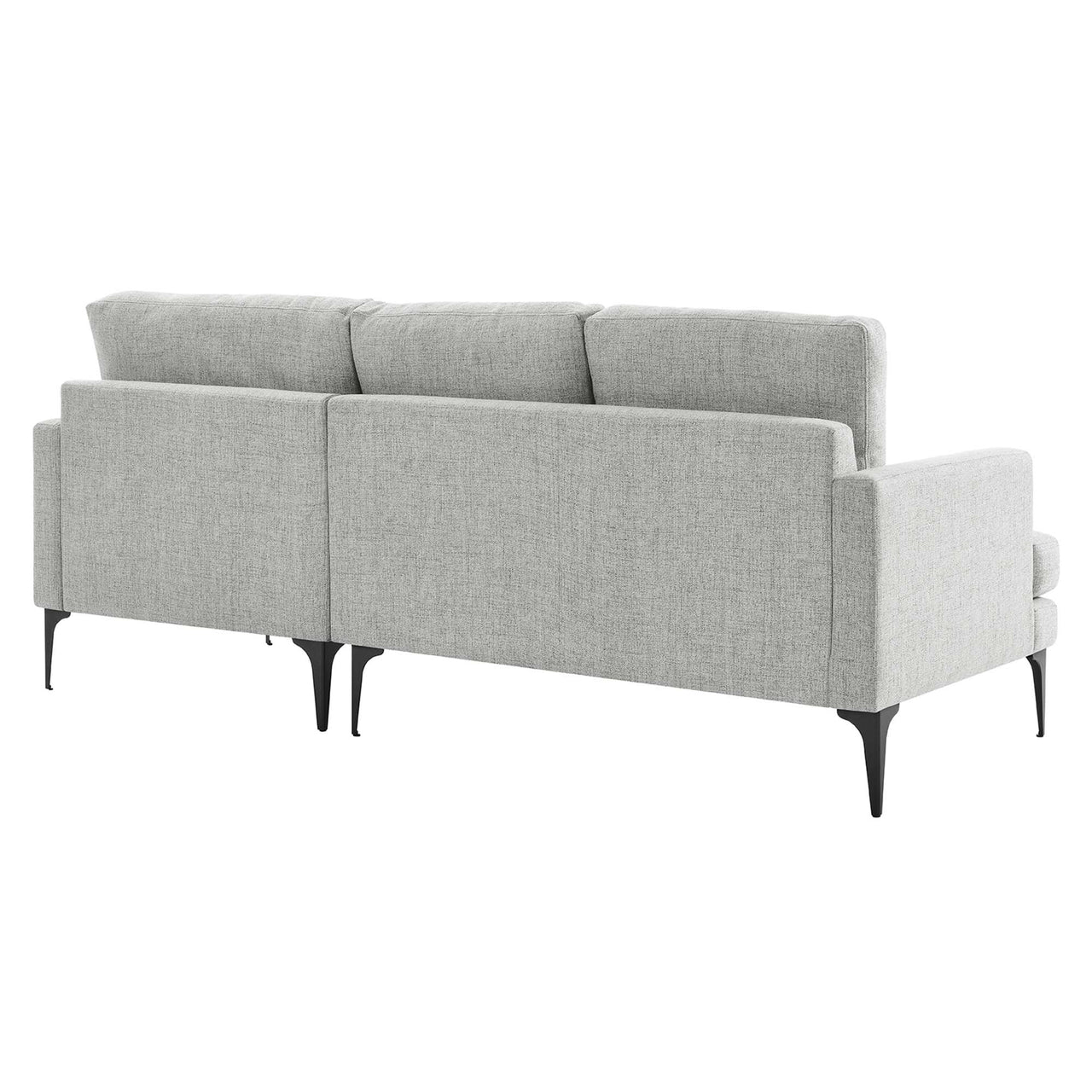Sonnet Right-Facing Fabric Sectional, Light Gray