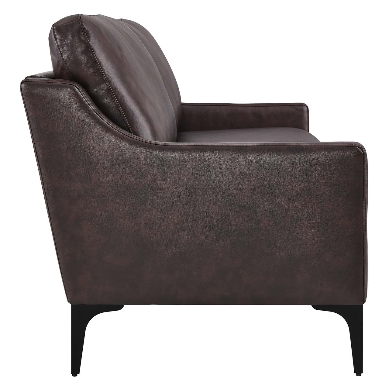 Core Leather Sofa, Brown