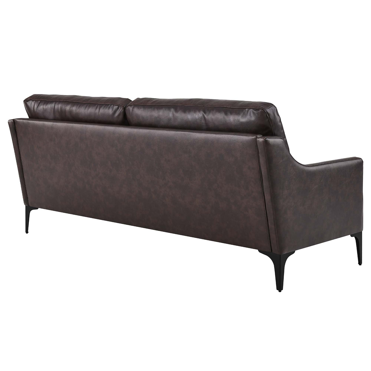 Core Leather Sofa, Brown