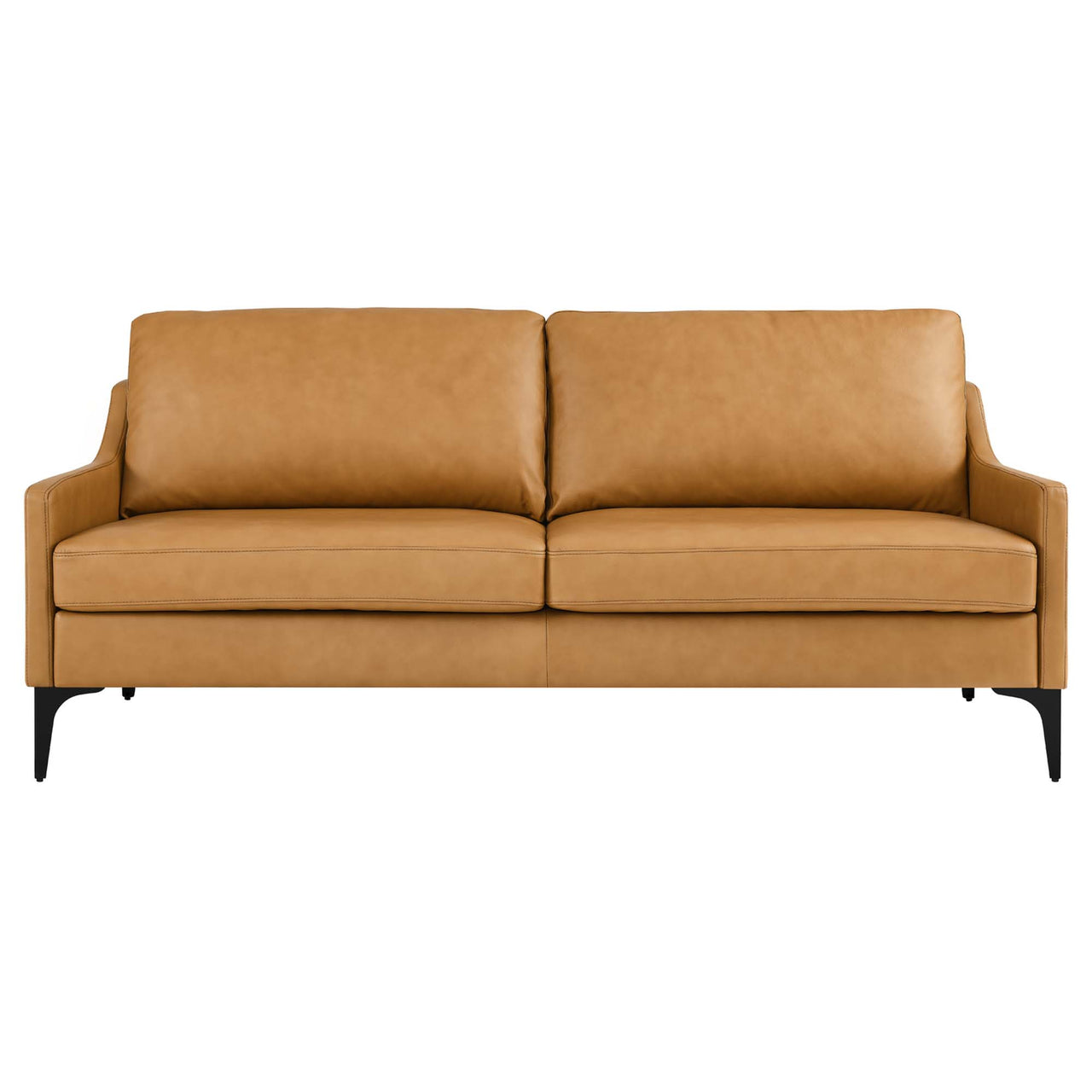 Core Leather Sofa, Tan
