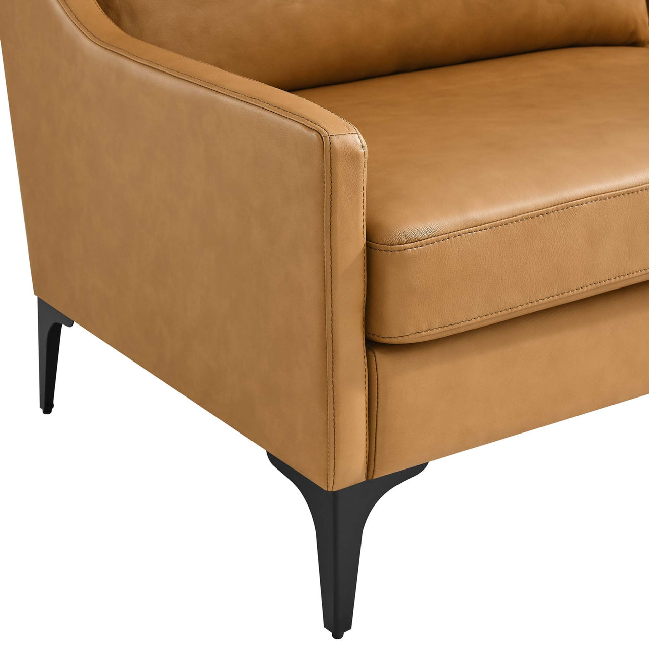 Core Leather Sofa, Tan