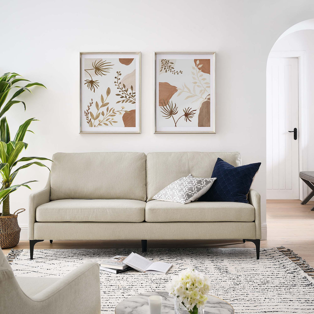 Core Fabric Sofa, Beige