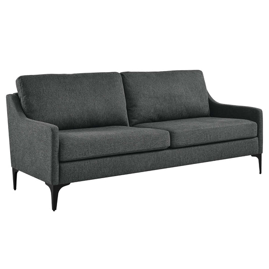 Core Fabric Sofa, Charcoal