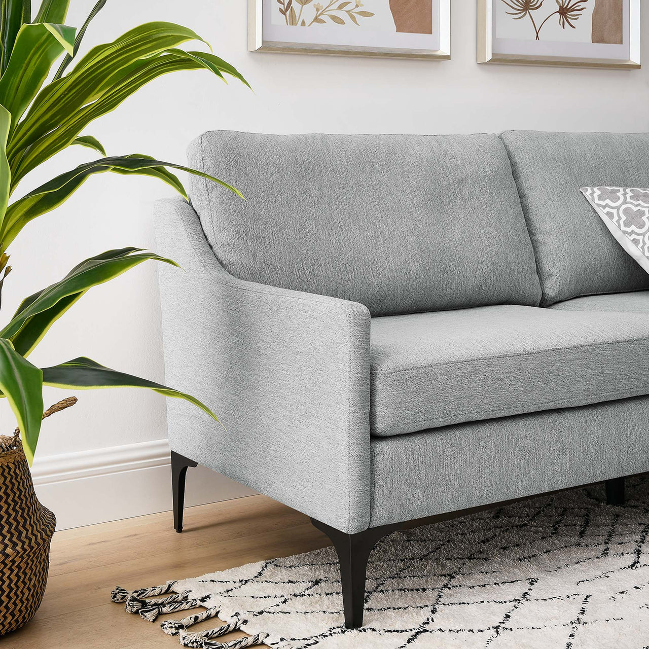 Core Fabric Sofa, Light Gray