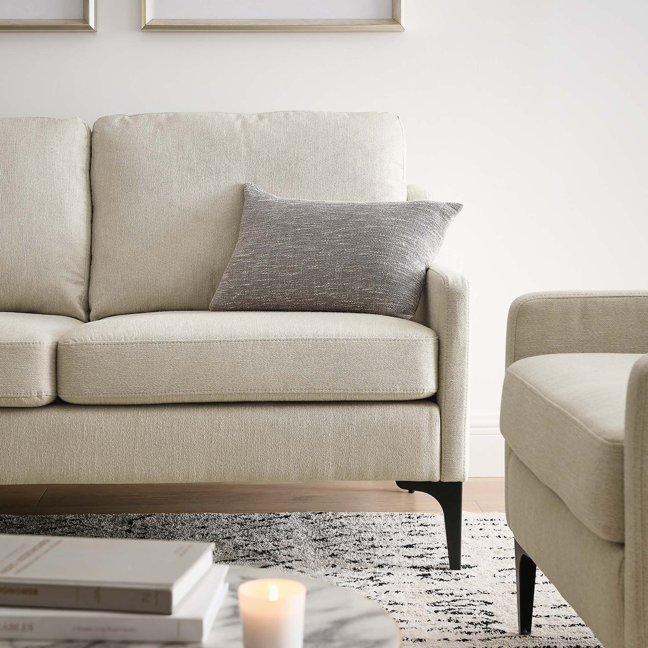 Core Fabric Loveseat, Beige
