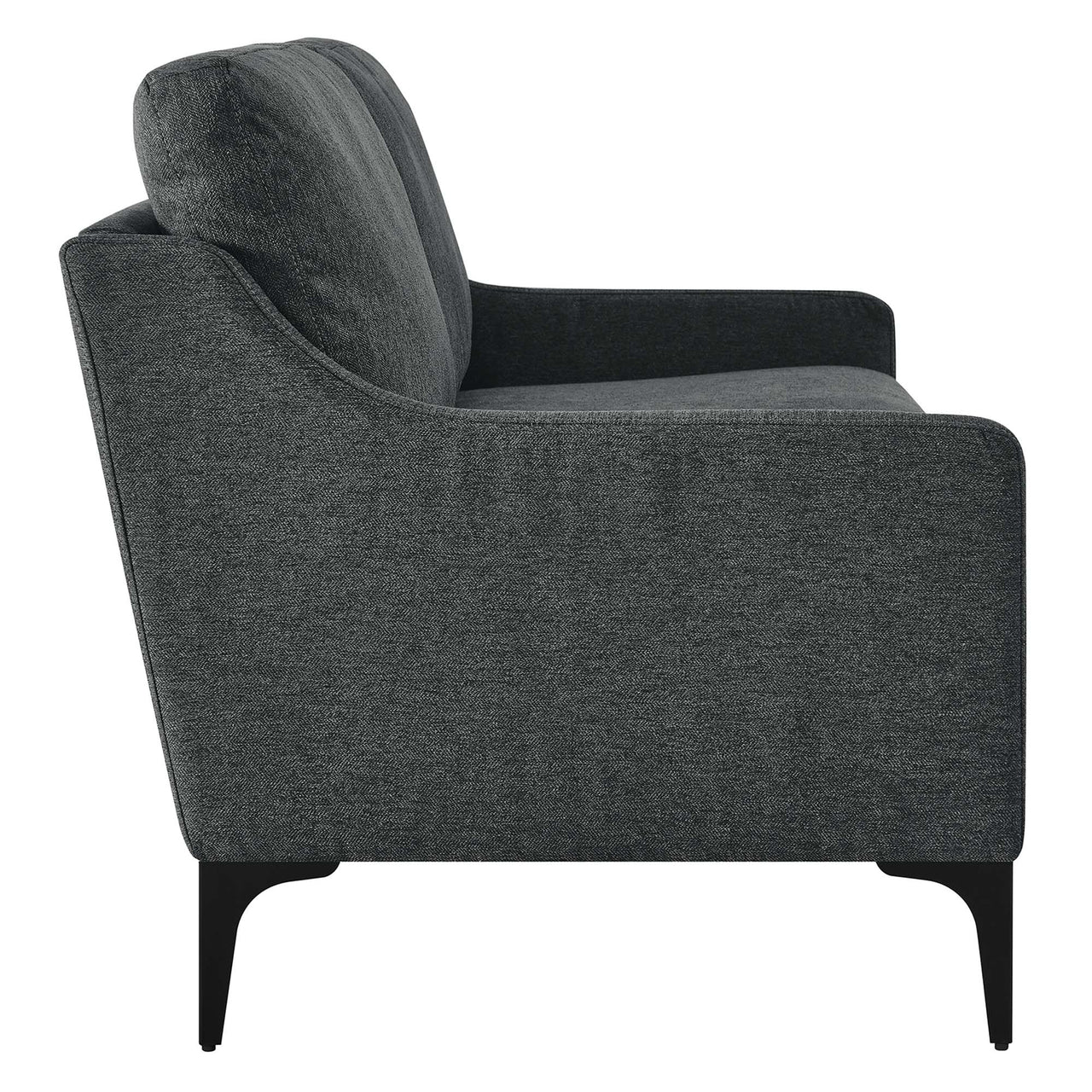 Core Fabric Loveseat, Charcoal