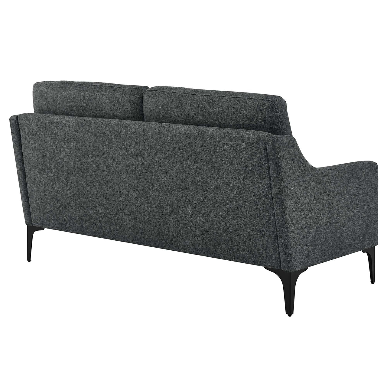 Core Fabric Loveseat, Charcoal