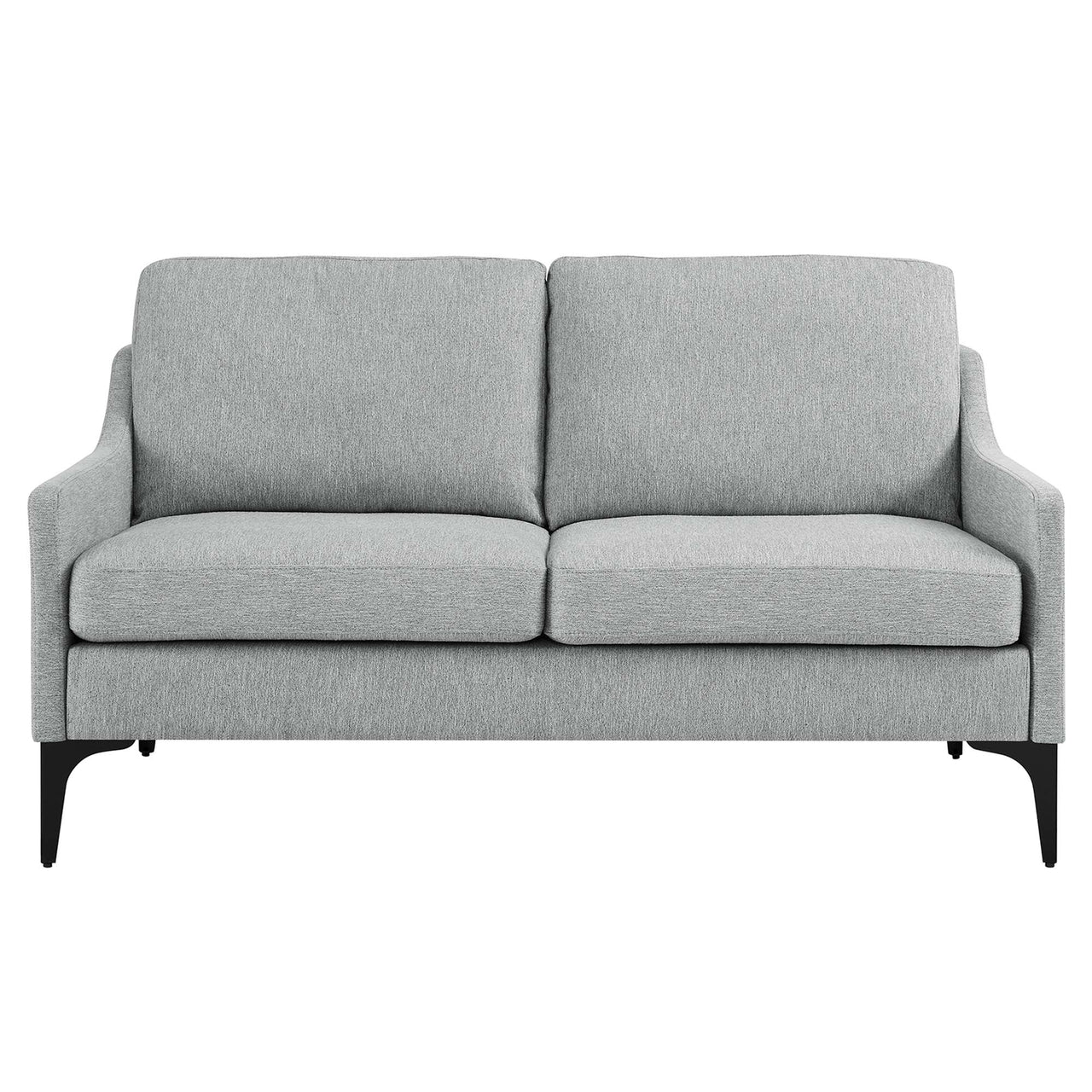 Core Fabric Loveseat, Light Gray