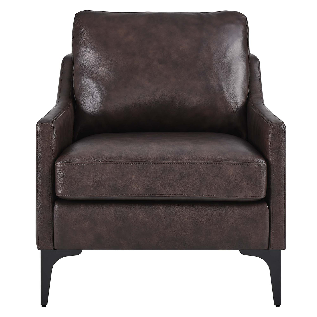 Core Leather Armchair, Brown