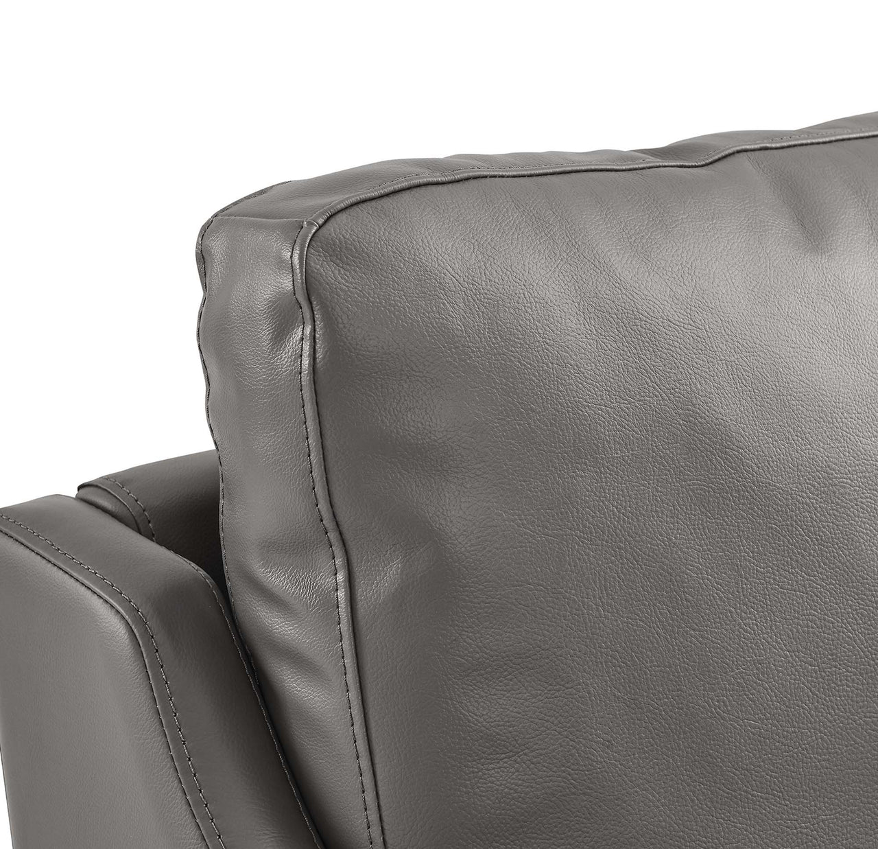 Core Leather Armchair, Gray